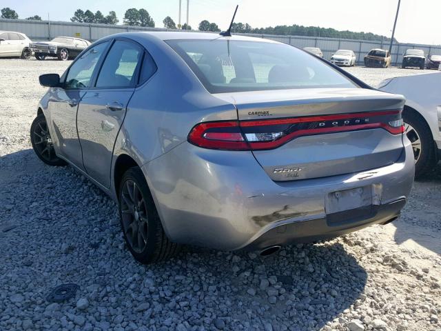 1C3CDFBB1GD752509 - 2016 DODGE DART SXT SILVER photo 3