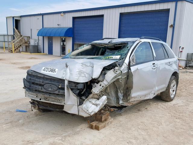 2FMDK3JC8BBA85236 - 2011 FORD EDGE SEL SILVER photo 2