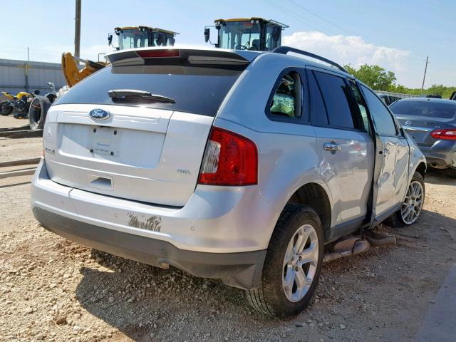 2FMDK3JC8BBA85236 - 2011 FORD EDGE SEL SILVER photo 4