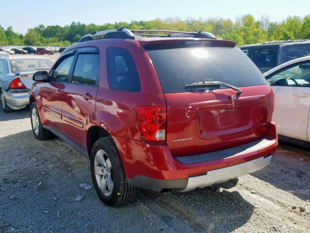 2CKDL73F766038044 - 2006 PONTIAC TORRENT BURGUNDY photo 3