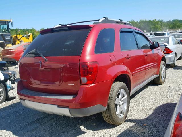 2CKDL73F766038044 - 2006 PONTIAC TORRENT BURGUNDY photo 4