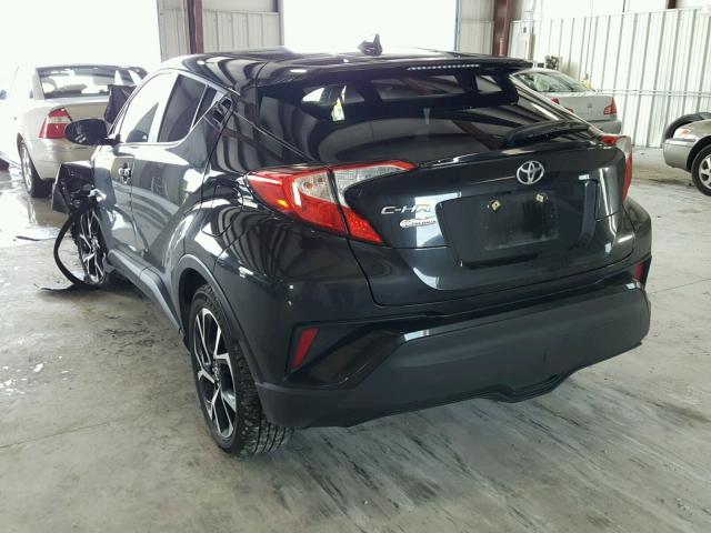 NMTKHMBX3JR004401 - 2018 TOYOTA C-HR XLE BLACK photo 3