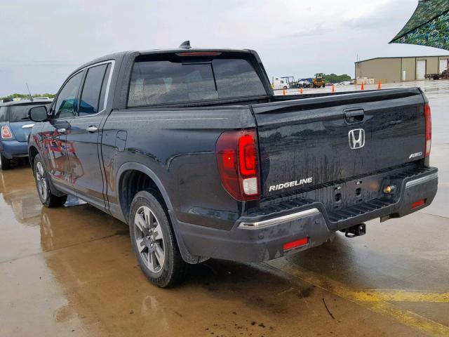 5FPYK3F78HB029219 - 2017 HONDA RIDGELINE BLACK photo 3