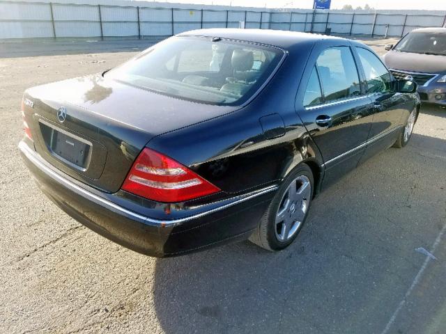 WDBNG75J2YA061642 - 2000 MERCEDES-BENZ S 500 BLACK photo 4