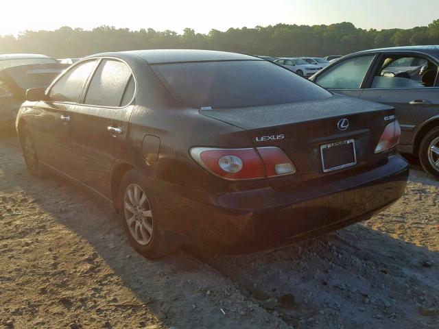 JTHBF30G736006514 - 2003 LEXUS ES 300 BLACK photo 3