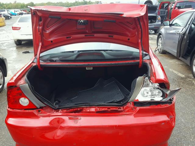 1HGEM221X5L076716 - 2005 HONDA CIVIC DX V RED photo 9