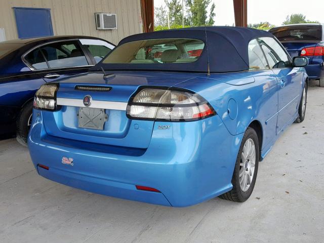 YS3FB79Y386006706 - 2008 SAAB 9-3 2.0T BLUE photo 4