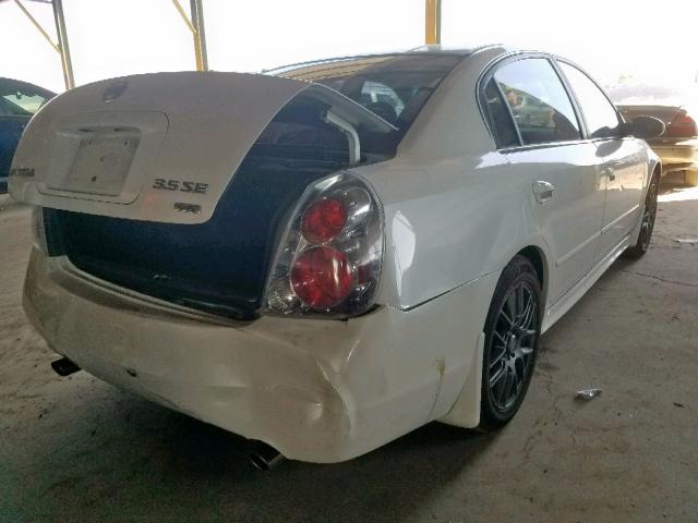 1N4BL11D76N426583 - 2006 NISSAN ALTIMA SE WHITE photo 4