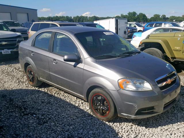 KL1TD5DE6AB086321 - 2010 CHEVROLET AVEO LS GRAY photo 1