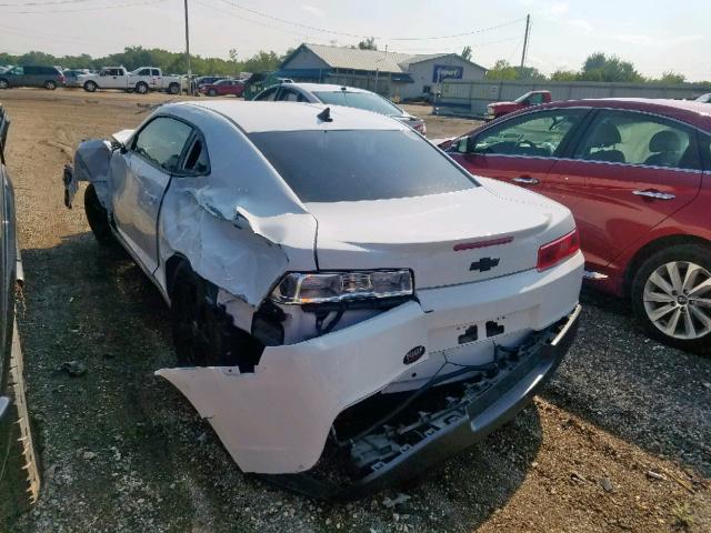 2G1FA1E33E9219265 - 2014 CHEVROLET CAMARO LS WHITE photo 3