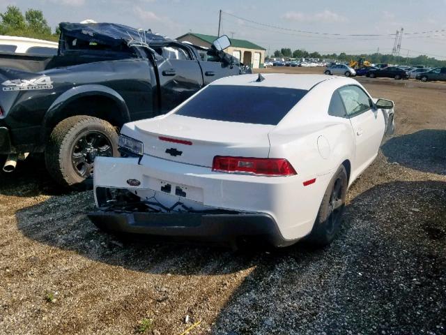 2G1FA1E33E9219265 - 2014 CHEVROLET CAMARO LS WHITE photo 4