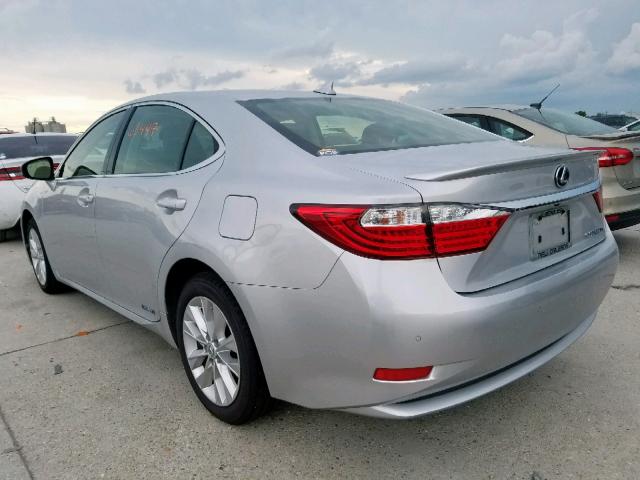 JTHBW1GG6E2056258 - 2014 LEXUS ES 300H SILVER photo 3