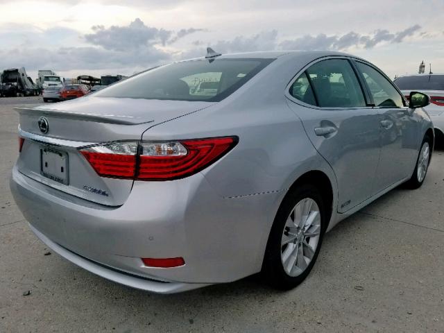 JTHBW1GG6E2056258 - 2014 LEXUS ES 300H SILVER photo 4