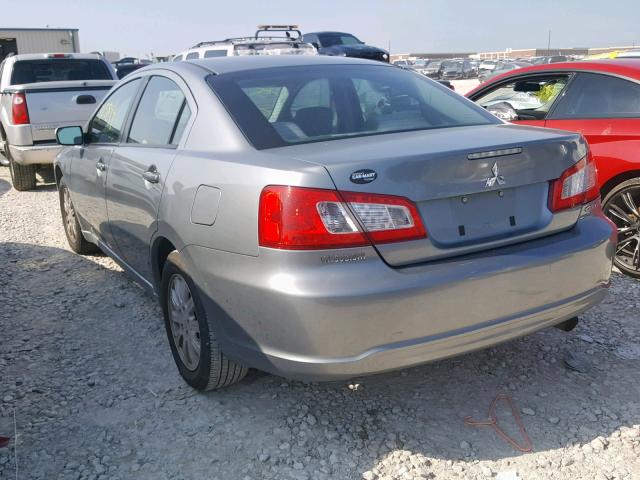 4A3AB36F19E027958 - 2009 MITSUBISHI GALANT ES GRAY photo 3