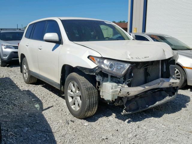 5TDZA3EH9DS044179 - 2013 TOYOTA HIGHLANDER WHITE photo 1