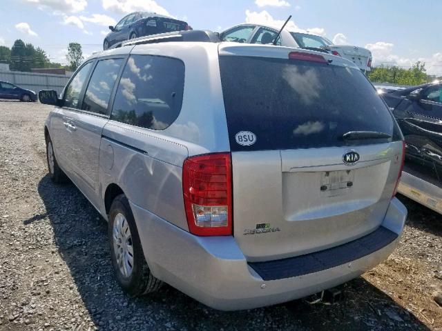 KNDMG4C7XC6479834 - 2012 KIA SEDONA LX SILVER photo 3