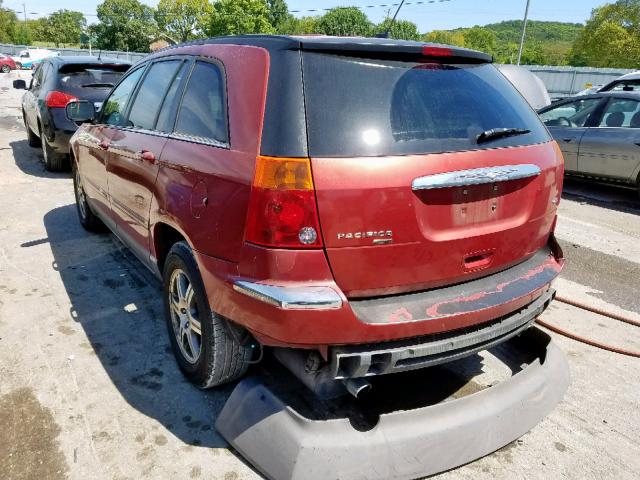 2A8GM68X57R154980 - 2007 CHRYSLER PACIFICA T RED photo 3