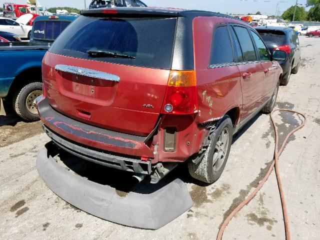 2A8GM68X57R154980 - 2007 CHRYSLER PACIFICA T RED photo 4