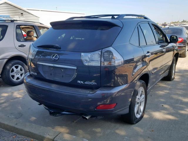 JTJGW31U482007031 - 2008 LEXUS RX 400H BLACK photo 4