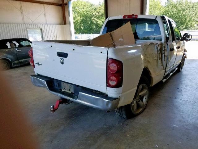 1D7HA18258J240474 - 2008 DODGE RAM 1500 S WHITE photo 4