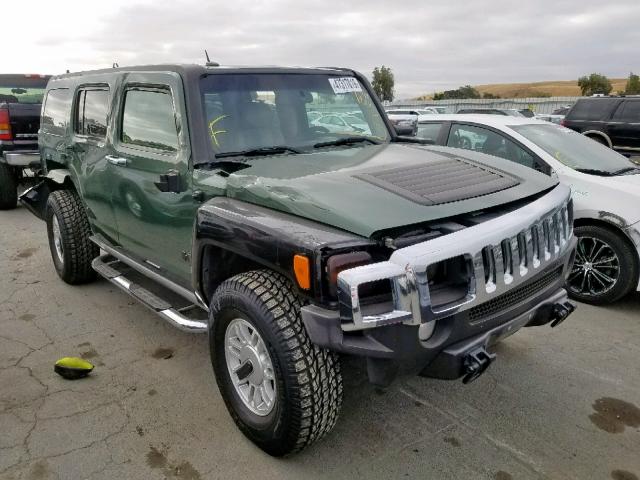 5GTDN136668202787 - 2006 HUMMER H3 GREEN photo 1