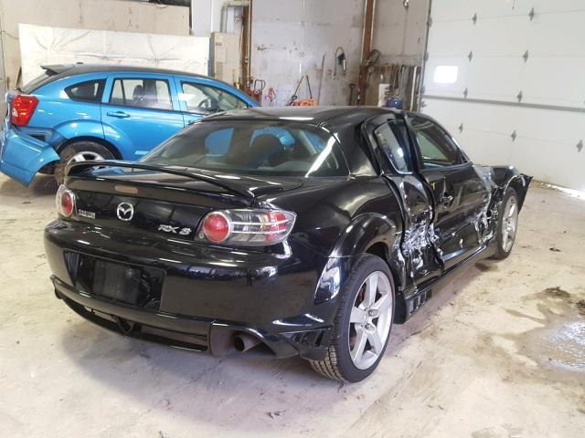 JM1FE17N340108640 - 2004 MAZDA RX8 BLACK photo 4