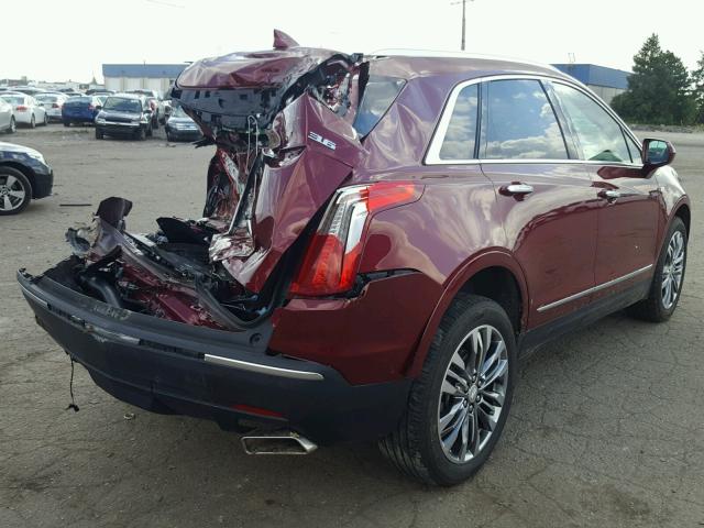 1GYKNERS0HZ305348 - 2017 CADILLAC XT5 PREMIU MAROON photo 4