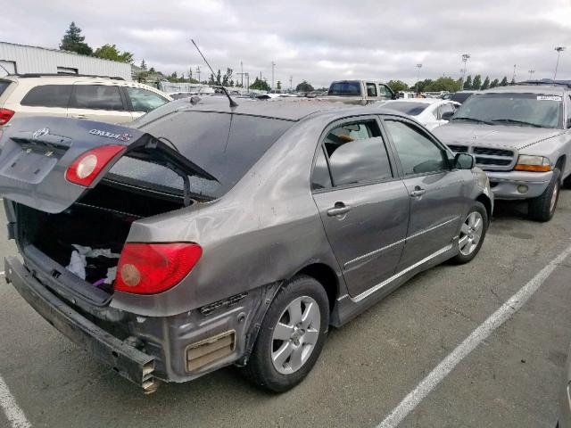 1NXBR32E16Z749153 - 2006 TOYOTA COROLLA CE GRAY photo 4