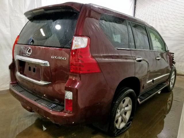 JTJBM7FX0C5047396 - 2012 LEXUS GX MAROON photo 4