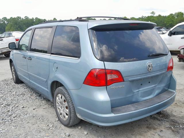 2V8HW44129R603423 - 2009 VOLKSWAGEN ROUTAN S BLUE photo 3