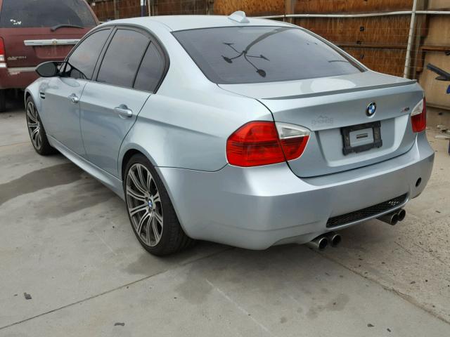 WBSVA93598E041491 - 2008 BMW M3 SILVER photo 3