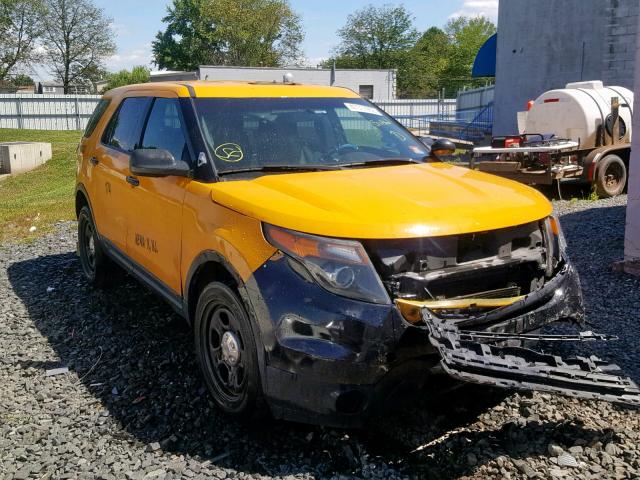 1FM5K8AR4EGC40786 - 2014 FORD EXPLORER P YELLOW photo 1