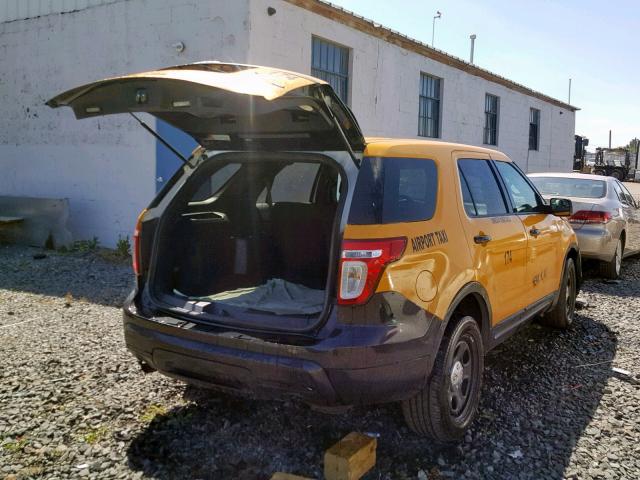 1FM5K8AR4EGC40786 - 2014 FORD EXPLORER P YELLOW photo 4