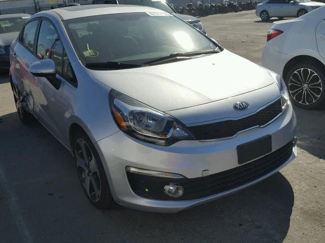 KNADN4A33G6685912 - 2016 KIA RIO EX SILVER photo 1