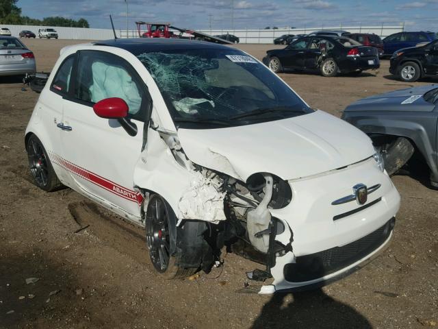 3C3CFFFH4DT613618 - 2013 FIAT 500 ABARTH WHITE photo 1