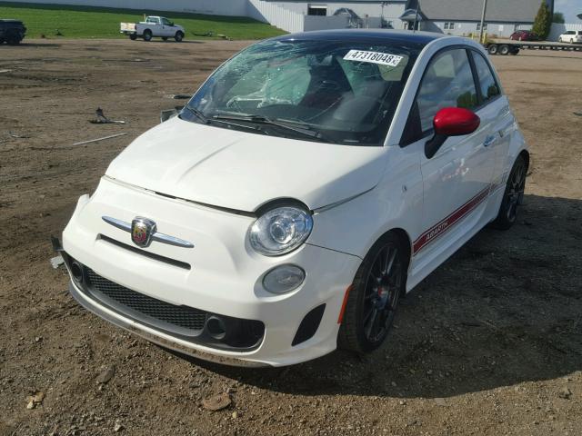 3C3CFFFH4DT613618 - 2013 FIAT 500 ABARTH WHITE photo 2