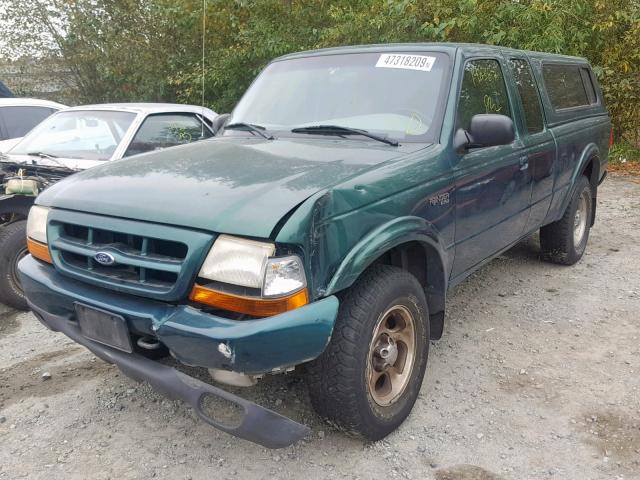 1FTZR15V2YPA16937 - 2000 FORD RANGER SUP GREEN photo 2