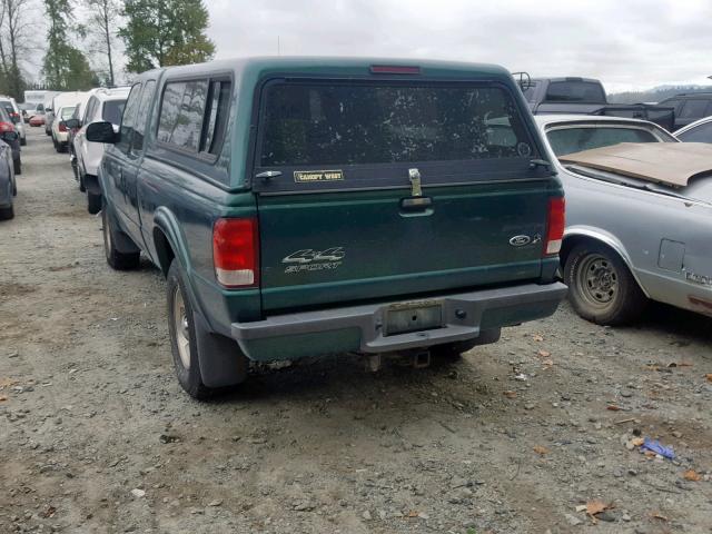 1FTZR15V2YPA16937 - 2000 FORD RANGER SUP GREEN photo 3