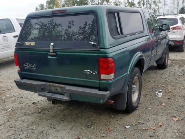 1FTZR15V2YPA16937 - 2000 FORD RANGER SUP GREEN photo 4