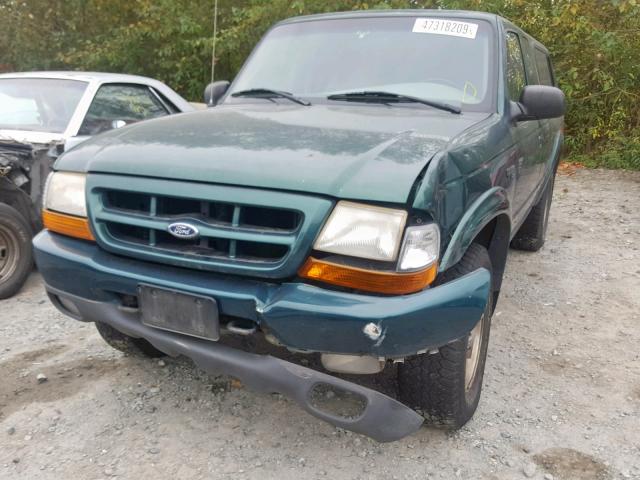 1FTZR15V2YPA16937 - 2000 FORD RANGER SUP GREEN photo 9