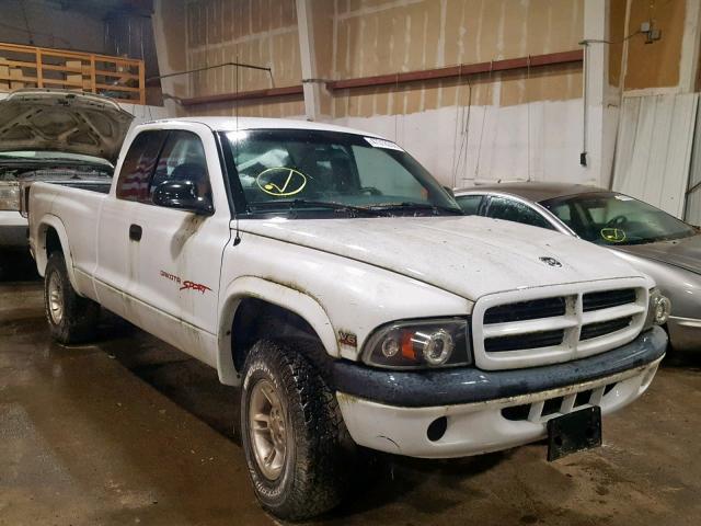 1B7GG22X2XS279367 - 1999 DODGE DAKOTA WHITE photo 1