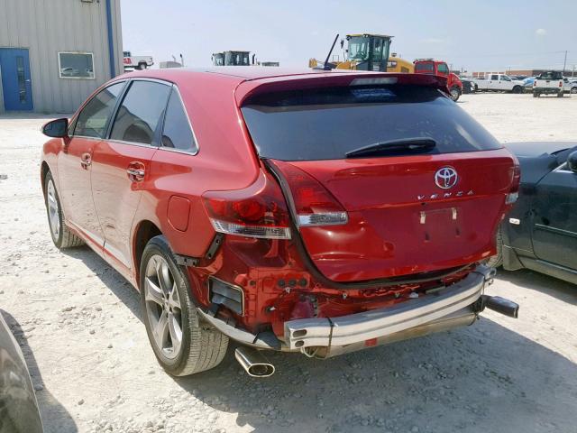 4T3ZK3BB7FU072349 - 2015 TOYOTA VENZA LE RED photo 3