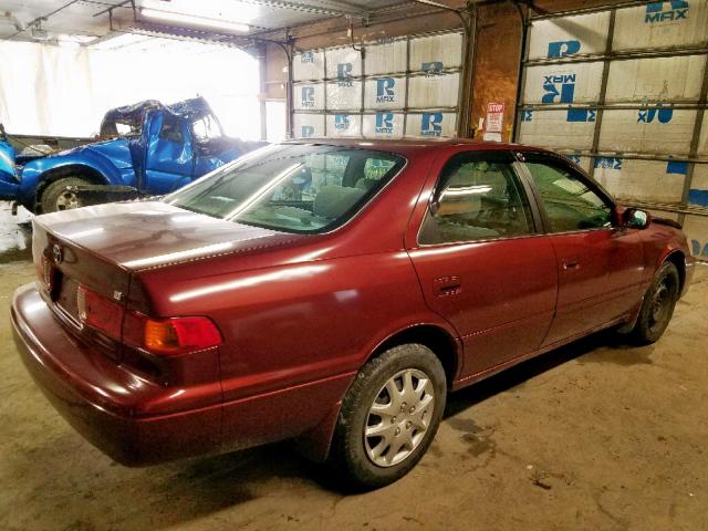 4T1BG22K1YU935901 - 2000 TOYOTA CAMRY CE BURGUNDY photo 4