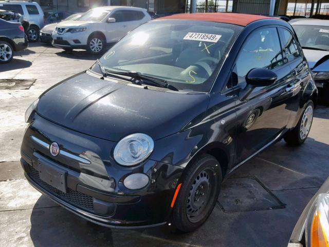 3C3CFFDR6DT515749 - 2013 FIAT 500 POP CHARCOAL photo 2