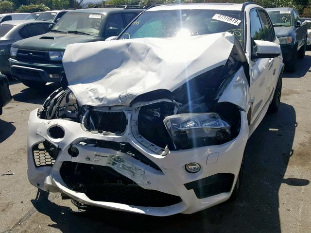 5YMKT6C32H0U39423 - 2017 BMW X5 M WHITE photo 2