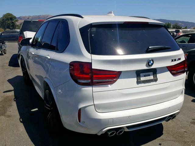 5YMKT6C32H0U39423 - 2017 BMW X5 M WHITE photo 3