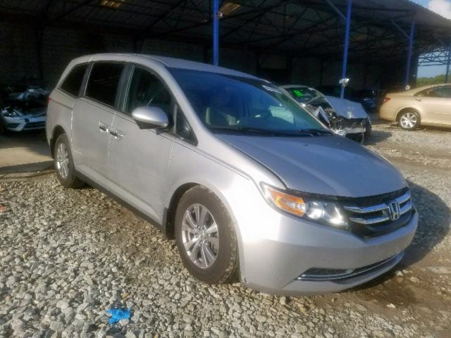 5FNRL5H43EB037541 - 2014 HONDA ODYSSEY EX SILVER photo 1