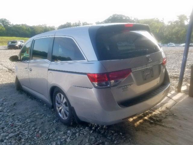 5FNRL5H43EB037541 - 2014 HONDA ODYSSEY EX SILVER photo 3