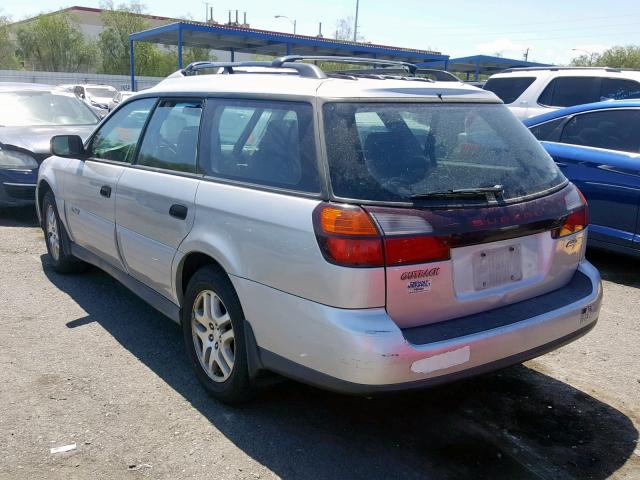 4S3BH675547623164 - 2004 SUBARU LEGACY OUT SILVER photo 3