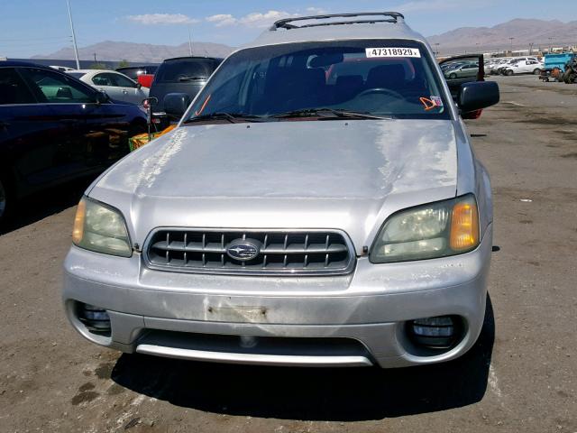 4S3BH675547623164 - 2004 SUBARU LEGACY OUT SILVER photo 9